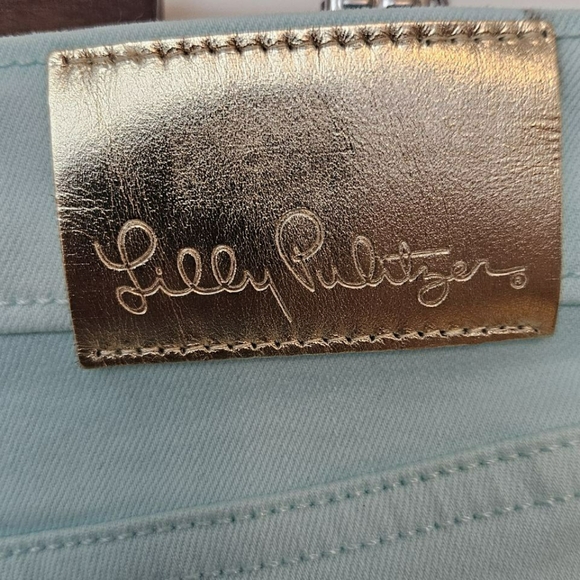 Lilly Pulitzer Ocean Blue Ankle Jeans Size 8 - Picture 7 of 10